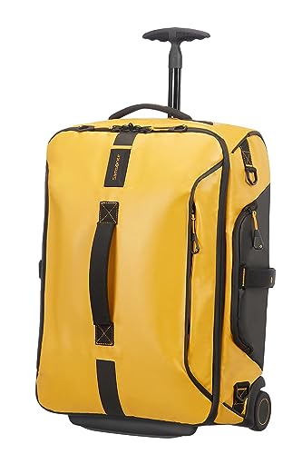 Samsonite Paradiver Light - Travel Duffle/Backpack with 2 Wheels S, 55 cm, 51 L, Yellow