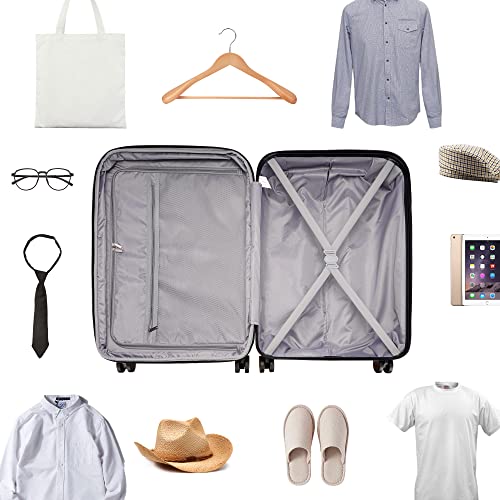 GinzaTravel Hardside Spinner, Carry-On, Wear-resistant, scratch-resistant Suitcase Luggage with Wheels, Yellow, 71.12 cm,