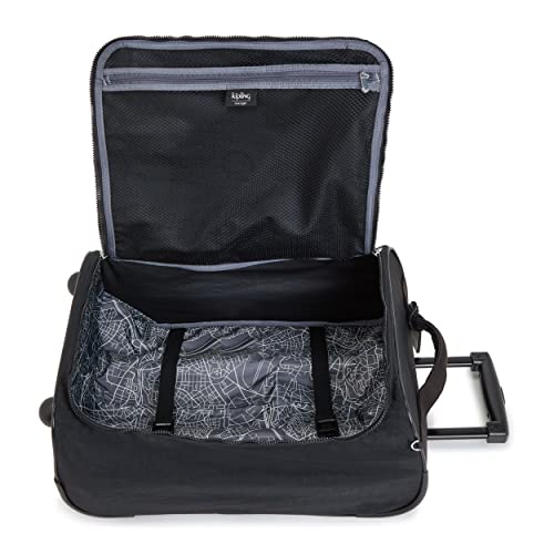 Kipling TEAGAN XS, Extra Small Cabine Size Soft Case 2 Wheels Duffle, 50.5 cm, 33 L, 1.9 kg, Black Noir