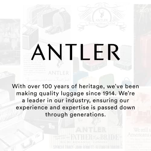 Antler Stamford Suitcase - Size Cabin, Khaki | Green 43L, Spinner Luggage with 4 Hinomoto Wheels, Removable Packing Divider | USB Port & TSA Lock | Super Lightweight, Matte, Hard Shell Case for Travel