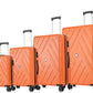 ATX Luggage Extra Large Suitcase Expandable Durable ABS Hard Shell Suitcase with 4 Dual Spinner Wheels and Built-in 3 Digit Combination Lock (Orange, 32 Inches,173 Liter)