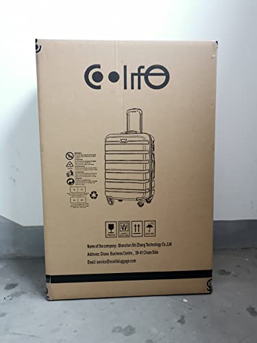 COOLIFE Suitcase Trolley Carry On Hand Cabin Luggage Hard Shell Travel Bag Lightweight with TSA Lock and 2 Year Warranty Durable 4 Spinner Wheels (Apple Green, S(56cm 38L))