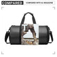 Kono Polyester Barrel Duffle Gym/Sports Bag - Grey