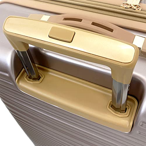 LONDON FOG Chelsea 25" Expandable Spinner, Rose Gold, 25", Chelsea 25" Expandable Spinner
