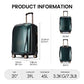 GinzaTravel Luggage Expandable 3 Piece Sets Rare Color PC+ABS Suitcase Set with Smooth wheels and TSA lock, Green, Carry-On 20-Inch, This Durable Series of Suitcases Uses Pc+abs Material.