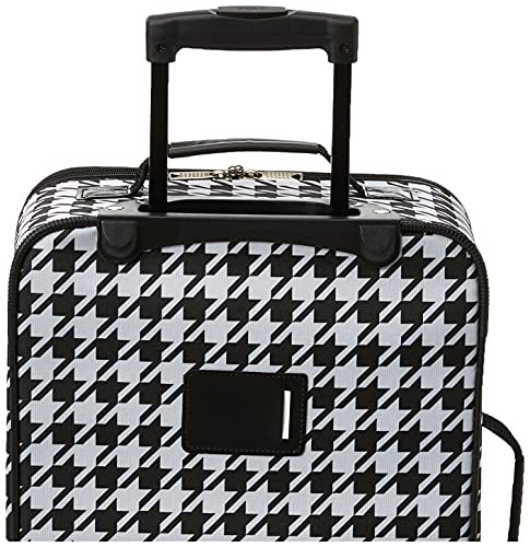 Rockland Fashion Softside Upright Luggage Set, Black and White, 2-Piece Set (14/19)