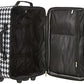 Rockland Fashion Softside Upright Luggage Set, Black and White, 2-Piece Set (14/19)