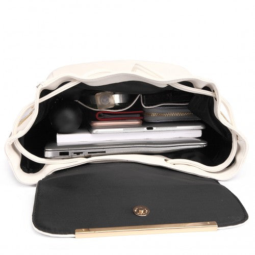 Miss Lulu Faux Leather Stylish Fashion Backpack