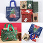 OTMVicor 12 packs Christmas Gift Bags,Reusable GiftTote Bags with Handles,Waterproof Christmas Treat Bags for Xmas Party