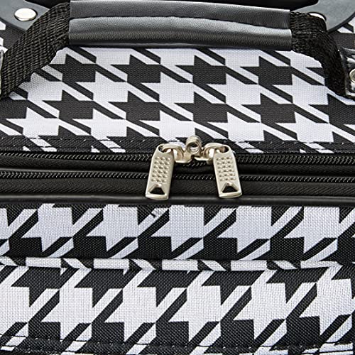 Rockland Fashion Softside Upright Luggage Set, Black and White, 2-Piece Set (14/19)