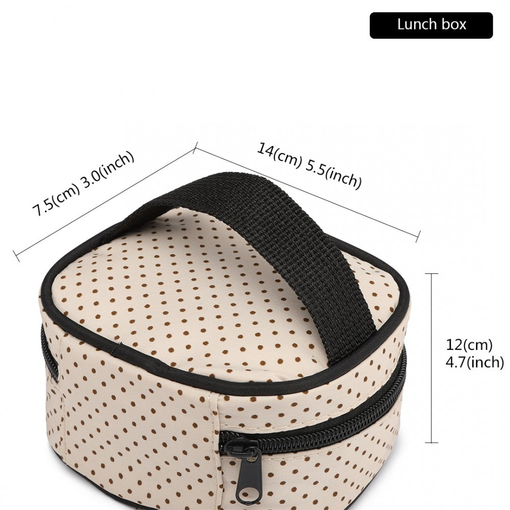 Miss Lulu Polyester 5 Pcs Set Maternity Baby Changing Bag Dot - Black