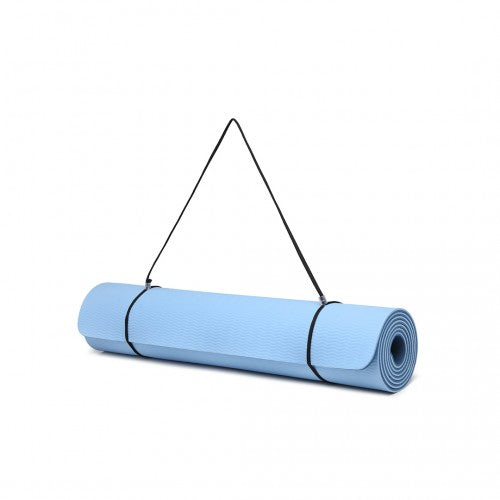 Kono TPE Non-Slip Classic Yoga Mat - Navy & Blue