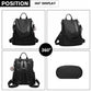 Miss Lulu Two Way Anti-Theft Backpack With Pom Pom Pendant