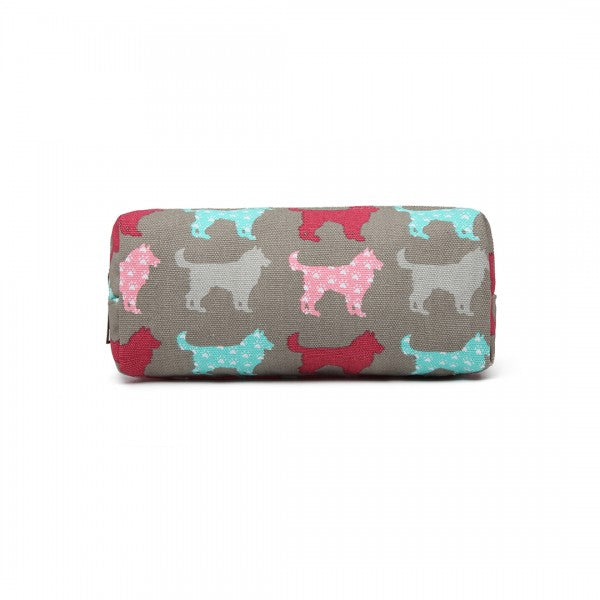 Miss Lulu Dog Canvas Pencil Case