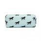 Miss Lulu Canvas Pencil Case Horse Blue
