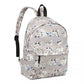MISS LULU LARGE BACKPACK CAT POLKA DOT - GREY