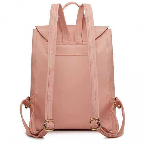 Miss Lulu Faux Leather Stylish Fashion Backpack
