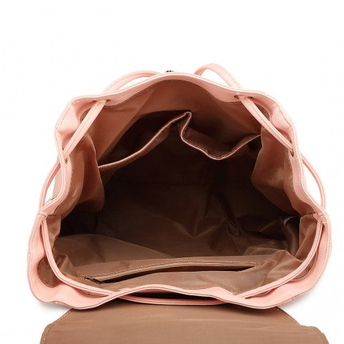 Miss Lulu Faux Leather Stylish Fashion Backpack