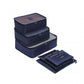 Kono 6 Piece Polyester Travel Luggage Organiser Bag Set - Navy Blue