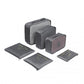 Kono 6 Piece Polyester Travel Luggage Organiser Bag Set - Grey