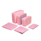 Kono 6 Piece Polyester Travel Luggage Organiser Bag Set - Pink