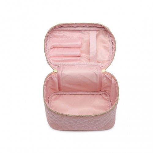 Miss Lulu Make-Up Organiser Storage Bag - Pink