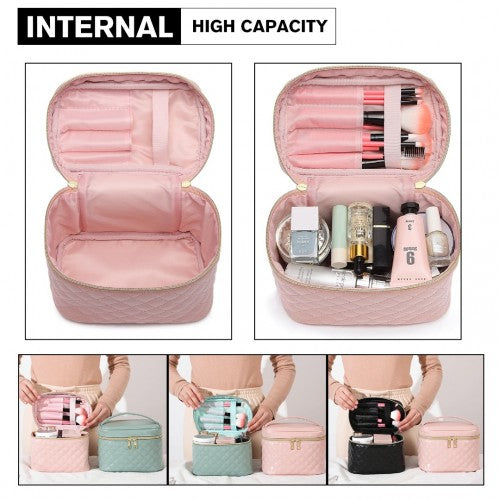 Miss Lulu Make-Up Organiser Storage Bag - Pink