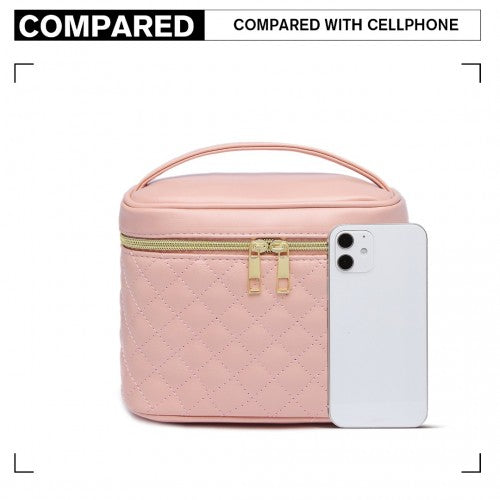 Miss Lulu Make-Up Organiser Storage Bag - Pink