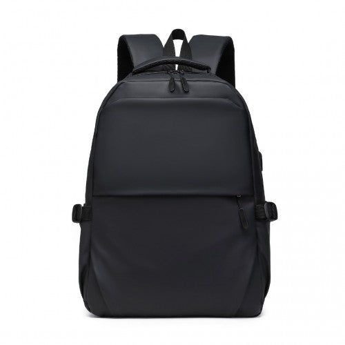 Kono Leisure Water-Resistant Functional Backpack - Black