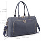 Miss Lulu Leather Look Maternity Changing Shoulder Bag Navy