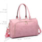 Miss Lulu Leather Look Maternity Changing Shoulder Bag Pink
