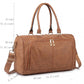 Miss Lulu Leather Look Maternity Changing Shoulder Bag Brown