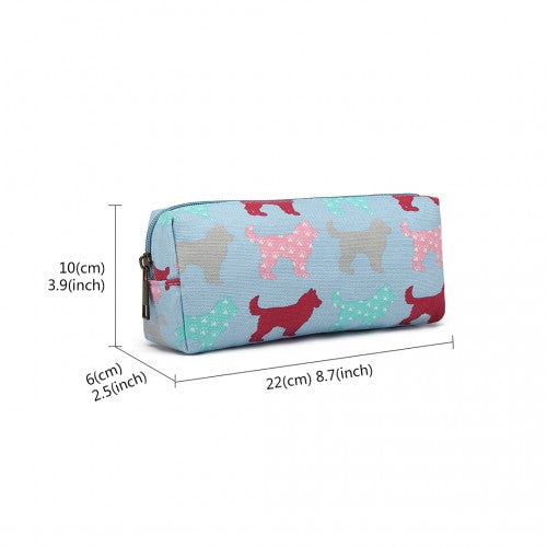 Miss Lulu Dog Canvas Pencil Case