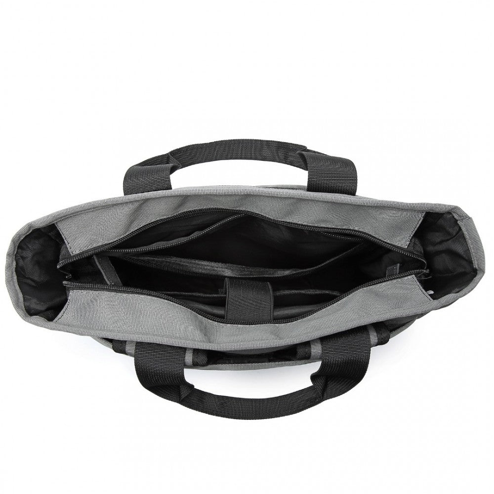 Kono Durable Waterproof Multi Men’s Backpack Shoulder Bag - Black