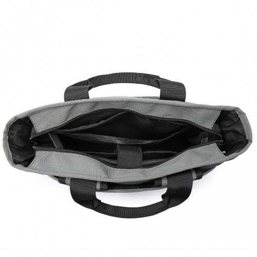 Kono Durable Waterproof Multi Men’s Backpack Shoulder Bag - Black