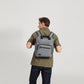 Kono Durable Waterproof Multi Men’s Backpack Shoulder Bag - Black