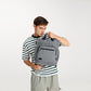 Kono Durable Waterproof Multi Men’s Backpack Shoulder Bag - Black