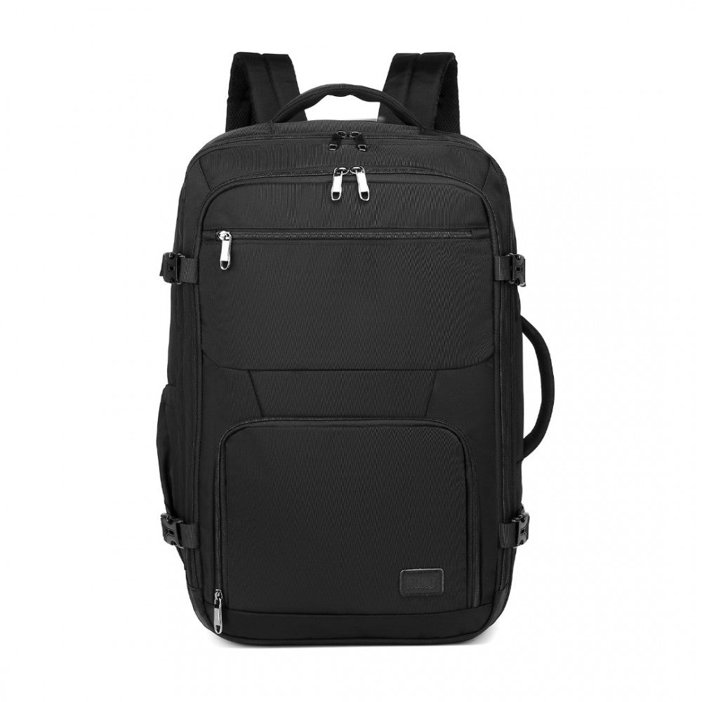 Kono Multifunctional Portable 39L Travel Backpack Cabin Luggage Bag - Black