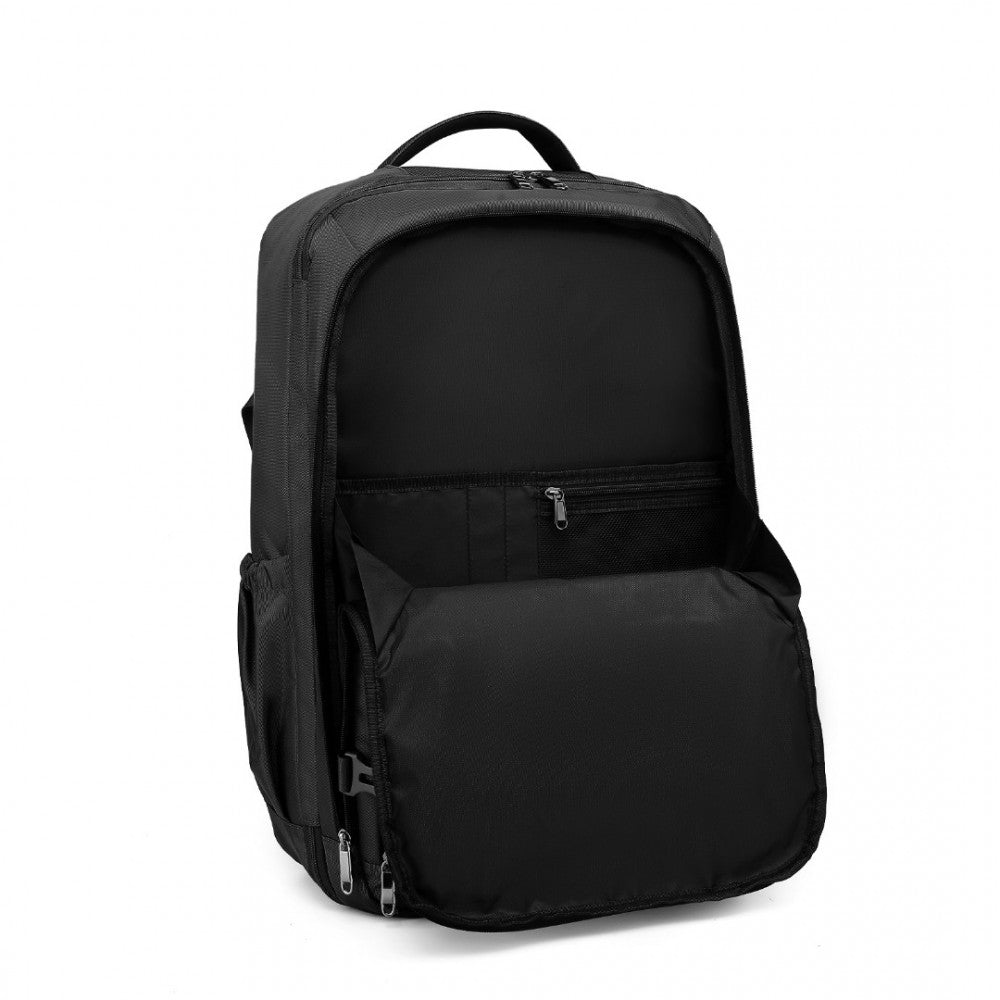 Kono Multifunctional Portable 39L Travel Backpack Cabin Luggage Bag - Black