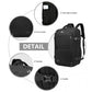 Kono Multifunctional Portable 39L Travel Backpack Cabin Luggage Bag - Black