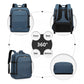 Kono Multi-Level High-Capacity Cabin Bag Travel 30L Backpack - Navy