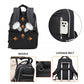 Kono Classic Multi Functional Changing Backpack With USB Charging Interface - Black