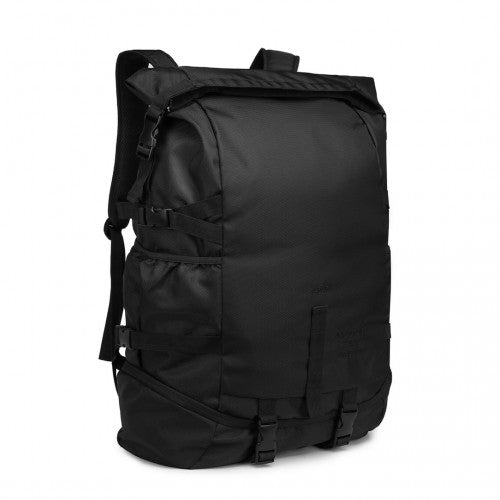 Kono Large Capacity Basketball Sports Fitness Backpack - Black