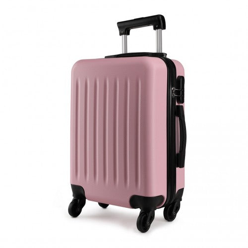 Kono 28 Inch Abs Hard Shell Luggage 4 Wheel Spinner Suitcase - Pink
