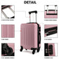 Kono 28 Inch Abs Hard Shell Luggage 4 Wheel Spinner Suitcase - Pink