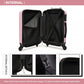 Kono 28 Inch Abs Hard Shell Luggage 4 Wheel Spinner Suitcase - Pink