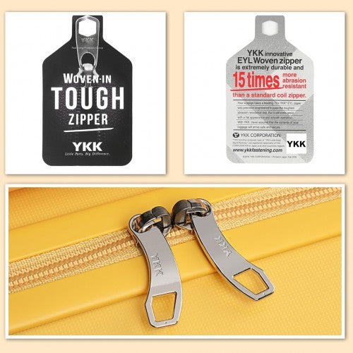 Kono 20/24/28” Hard Shell PP Suitcase Set - Yellow