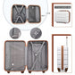 Kono 13/20 Inch Lightweight Hard Shell Abs Cabin Suitcase With TSA Lock And Vanity Case - White
