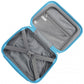British Traveller 13 Inch Ultralight Abs And Polycarbonate Vanity Case - Blue