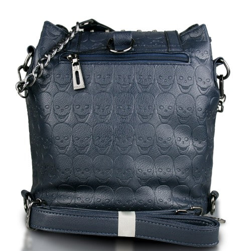 Miss Lulu Skull Studded Backpack Shoulder Bag